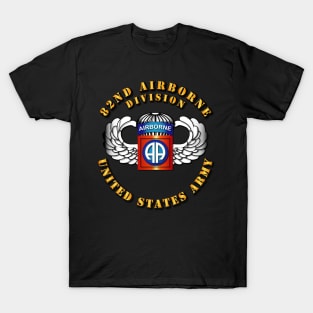 82nd Airborne Division - SSI - Wings T-Shirt